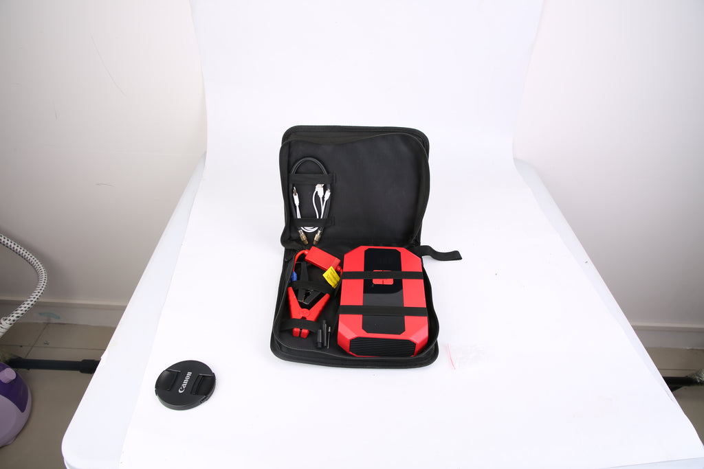 Fixora 4-in-1 Portable Car Jump Starter & Tire Inflator - Emergency Car Power Kit